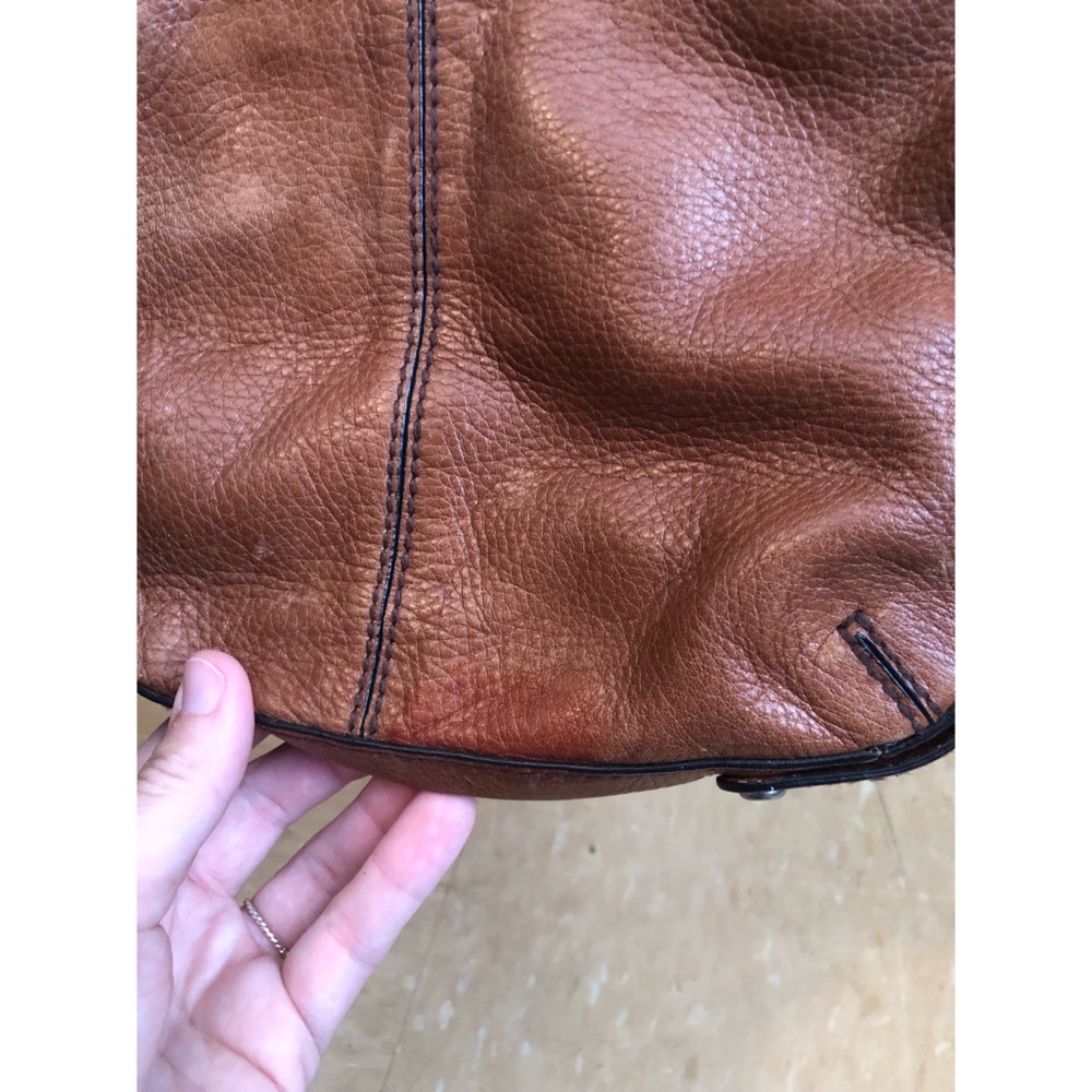 Vintage genuine leather Fossil flap crossbody bag - Picture 6 of 8